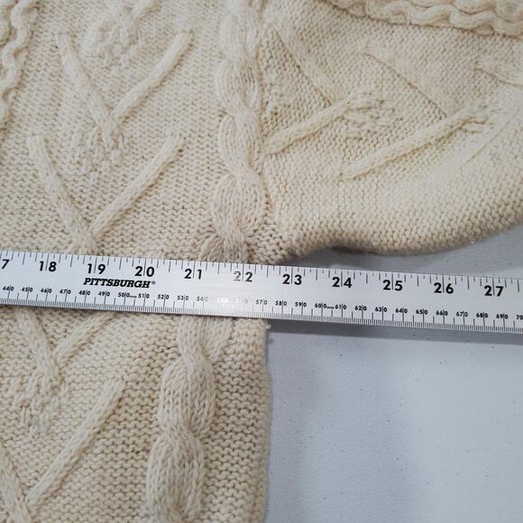 Colonial Concepts Sweater Mens Large Fisherman Wool Button Cardigan New Zealand - Picture 8 of 9